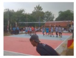 Kuwu Cup Desa Depok 2025 Menggelar Pertandingan Pekan Olahraga Bola Voli Putra.