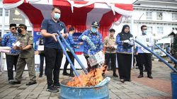 7 Juta Batang Rokok Ilegal di Musnakan