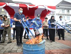 7 Juta Batang Rokok Ilegal di Musnakan